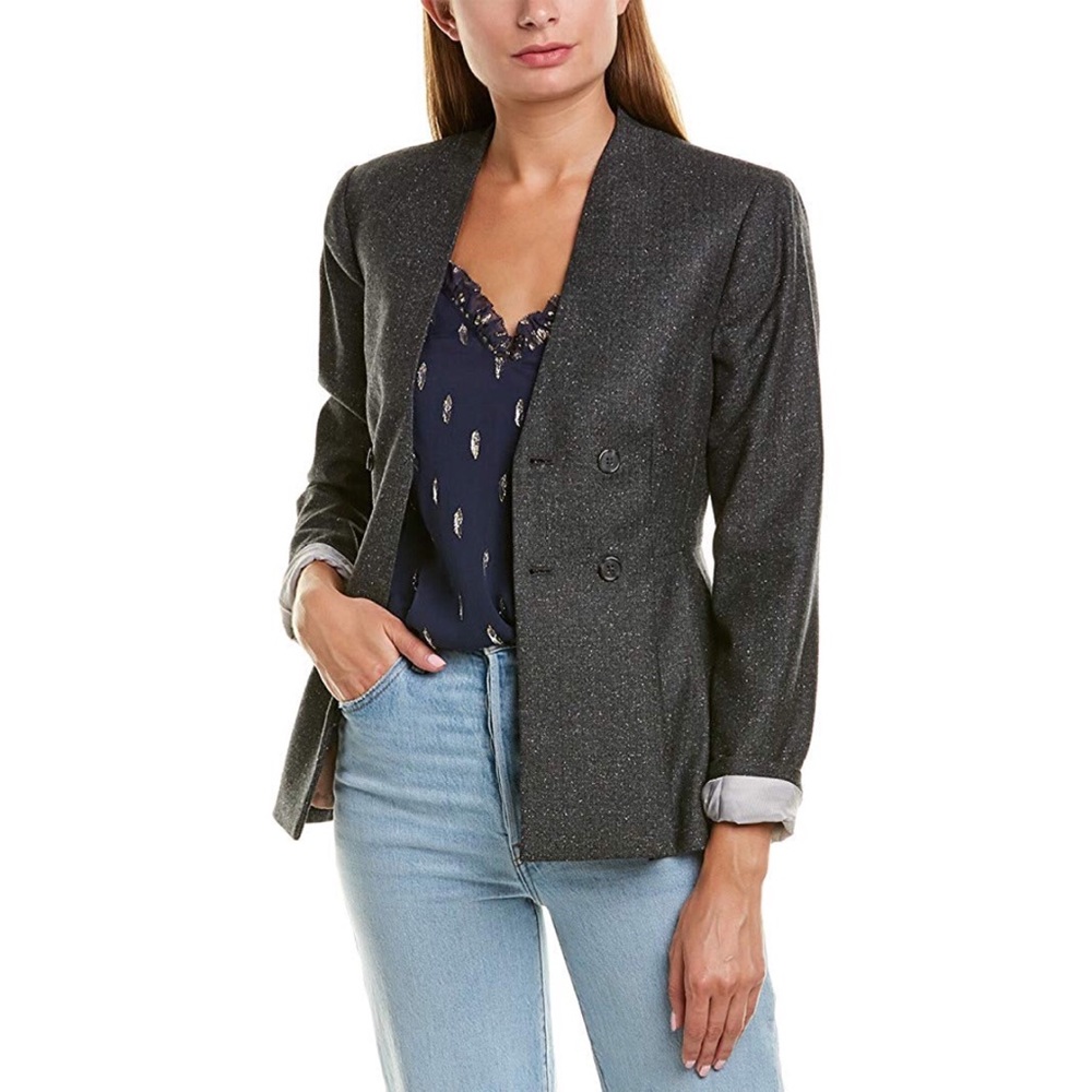 Rebecca Taylor Herringbone Jacket Size 6